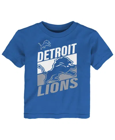 Outerstuff Babies' Toddler Blue Detroit Lions Teamwork T-shirt