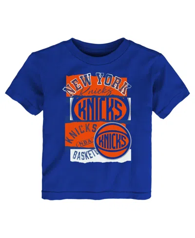 Outerstuff Babies' Toddler Blue New York Knicks In The Paint T-shirt