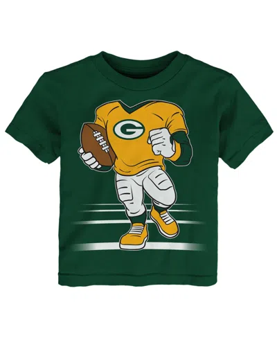 Outerstuff Babies' Toddler Boys' 2t-5t Green Bay Packers Game Fit Screen Print Graphics T-shirt