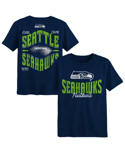 Outerstuff Babies' Toddler Boys' 2t-5t Seattle Seahawks Top Pick Graphic T-shirt In Blue
