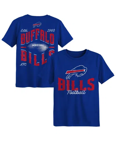 Outerstuff Babies' Toddler Boys' And Girls' 2t-5t Buffalo Bills Top Pick Distressed Graphic T-shirt In Blue