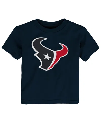 Outerstuff Babies' Toddler Boys' And Girls' 2t-5t Houston Texans Screen-print Crew-neck T-shirt In Blue