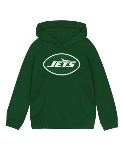 Outerstuff Babies' Toddler Boys' And Girls' 2t-5t New York Jets Long Sleeve Fleece Hoodie In Green