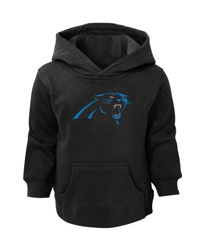 Outerstuff Babies' Toddler Boys And Girls Black Carolina Panthers Logo Pullover Hoodie