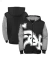 OUTERSTUFF TODDLER BOYS AND GIRLS BLACK CHICAGO WHITE SOX POSTCARD FULL-ZIP HOODIE