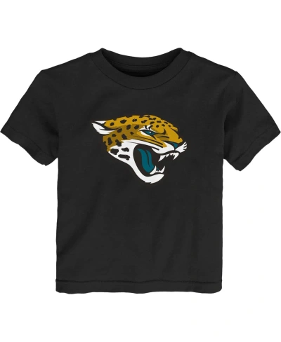 Outerstuff Babies' Toddler Boys And Girls Black Jacksonville Jaguars Primary Logo T-shirt