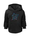 Outerstuff Toddler Boys And Girls Black Miami Marlins Primary Logo Pullover Hoodie In Black