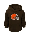 OUTERSTUFF TODDLER BOYS AND GIRLS BROWN CLEVELAND BROWNS LOGO PULLOVER HOODIE