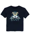 Outerstuff Toddler Boys And Girls Deep Sea Blue Seattle Kraken Mascot Callout T-shirt In Deep Sea Blue