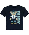 Outerstuff Toddler Boys And Girls Deep Sea Blue Seattle Kraken Mascot Cheer T-shirt In Deep Sea Blue
