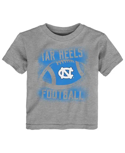 Outerstuff Babies' Toddler Boys And Girls Heather Gray North Carolina Tar Heels Stencil T-shirt