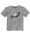 OUTERSTUFF TODDLER BOYS AND GIRLS HEATHER GRAY PHILADELPHIA EAGLES PRIMARY LOGO T-SHIRT