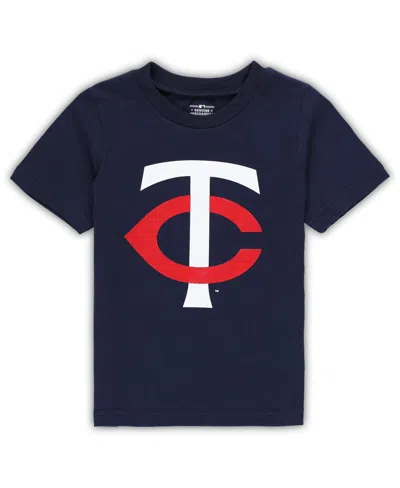 OUTERSTUFF TODDLER BOYS AND GIRLS NAVY MINNESOTA TWINS TEAM CREW PRIMARY LOGO T-SHIRT