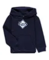 Outerstuff Toddler Boys And Girls Navy New York Yankees Team Primary Logo Fleece Pullover Hoodie In Navy