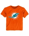OUTERSTUFF TODDLER BOYS AND GIRLS ORANGE MIAMI DOLPHINS PRIMARY LOGO T-SHIRT