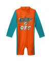 Outerstuff Toddler Boys And Girls Orange Miami Dolphins Wave Runner Long Sleeve Wetsuit In Orange