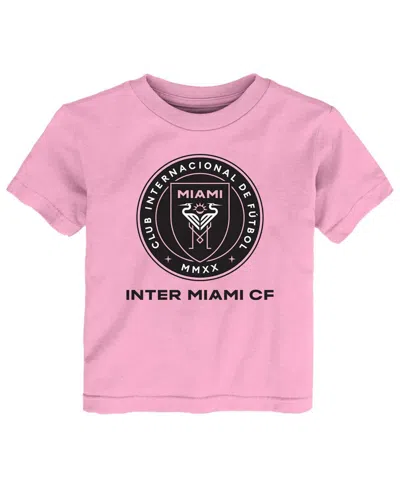 Outerstuff Babies' Toddler Boys And Girls Pink Inter Miami Cf Primary Logo T-shirt