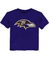 Outerstuff Toddler Boys And Girls Purple Baltimore Ravens Primary Logo T-shirt In Purple