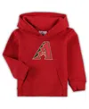 Outerstuff Toddler Boys And Girls Red Arizona Diamondbacks Team Primary Logo Fleece Pullover Hoodie In Red