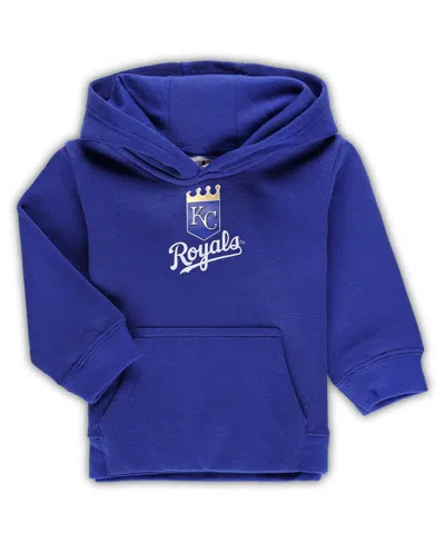 Outerstuff Babies' Toddler Boys And Girls Royal Kansas City Royals Team Primary Logo Fleece Pullover Hoodie
