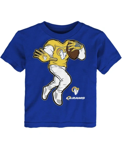 Outerstuff Babies' Toddler Boys And Girls Royal Los Angeles Rams Stiff Arm T-shirt