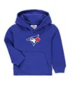 Outerstuff Toddler Boys And Girls Royal Toronto Blue Jays Team Primary Logo Fleece Pullover Hoodie In Royal