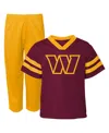 Outerstuff Toddler Boys Burgundy, Gold Washington Commanders Red Zone V-neck Jersey Top And Pants Set In Burgundy,gold