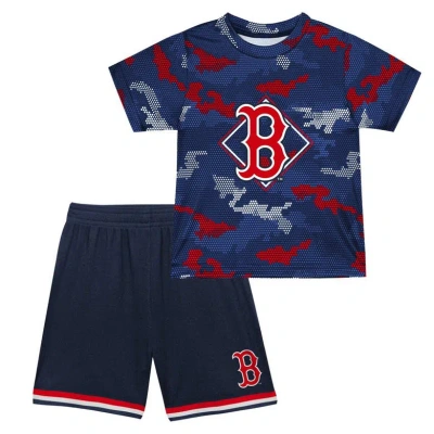 Outerstuff Kids' Toddler Fanatics Branded Navy Boston Red Sox Field Ball T-shirt & Shorts Set