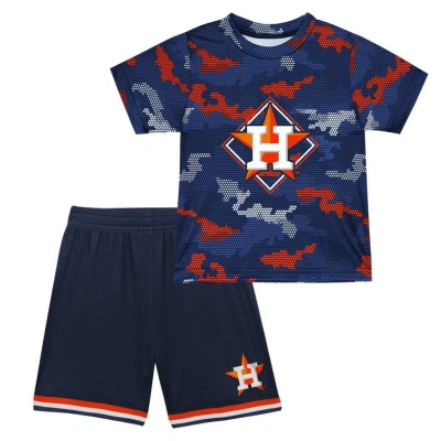 Outerstuff Kids' Toddler Fanatics Branded Navy Houston Astros Field Ball T-shirt & Shorts Set