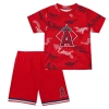 OUTERSTUFF TODDLER FANATICS BRANDED RED LOS ANGELES ANGELS FIELD BALL T-SHIRT & SHORTS SET