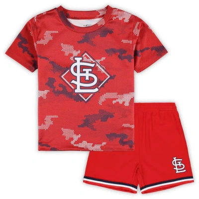 Outerstuff Kids' Toddler Fanatics Branded Red St. Louis Cardinals Field Ball T-shirt & Shorts Set