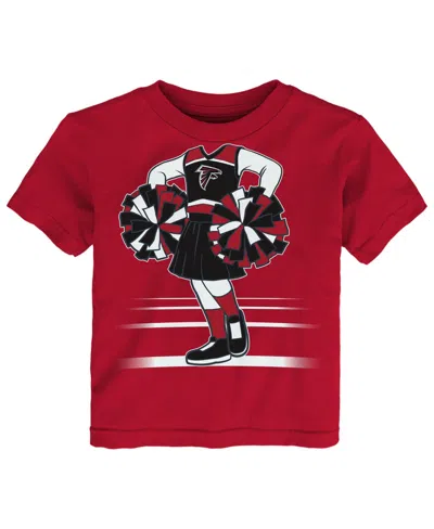 Outerstuff Babies' Toddler Girls' 2t-5t Atlanta Falcons Graphic T-shirt In Red