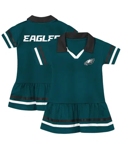 Outerstuff Babies' Toddler Girls Midnight Green Philadelphia Eagles Star Player Dress