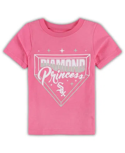 Outerstuff Babies' Toddler Girls Pink Houston Astros Diamond Princess T-shirt