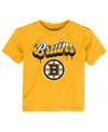Outerstuff Toddler Gold Boston Bruins Bubbly Script T-shirt In Gold