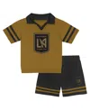 Outerstuff Toddler Gold Lafc Charming Dude Top Short Set
