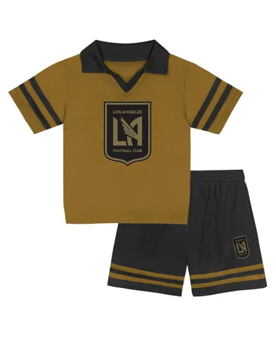 Outerstuff Babies' Toddler Gold Lafc Charming Dude Top Short Set
