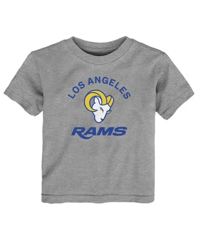 Outerstuff Babies' Toddler Gray Los Angeles Rams Play Action Short Sleeve T-shirt