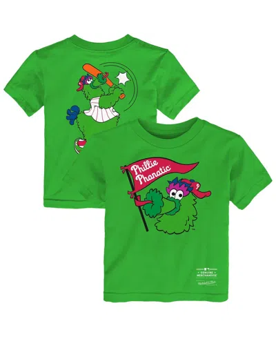 Outerstuff Babies' Toddler Green Philadelphia Phillies Phanatic For Kids T-shirt