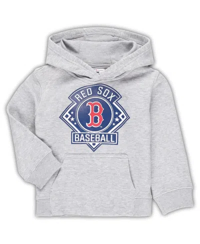 Outerstuff Babies' Toddler Heather Gray Boston Red Sox Fence Swinger Pullover Hoodie