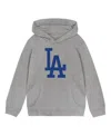 Outerstuff Toddler Heather Gray Los Angeles Dodgers Primary Logo Fleece Pullover Hoodie In Heather Gray