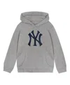 Outerstuff Toddler Heather Gray New York Yankees Primary Logo Fleece Pullover Hoodie In Heather Gray