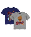 Outerstuff Toddler Heather Gray Phoenix Suns Two-piece Guardians Of The Galaxy T-shirt Set In Multi