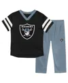 Outerstuff Toddler Las Vegas Raiders T-shirt And Pants Set In Gray