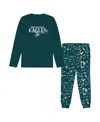 Outerstuff Toddler Midnight Green Philadelphia Eagles Chestnut Holiday Sleep Set In Green