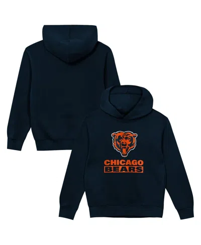 Outerstuff Babies' Toddler Navy Chicago Bears Back To Basics Hoodie In Blue