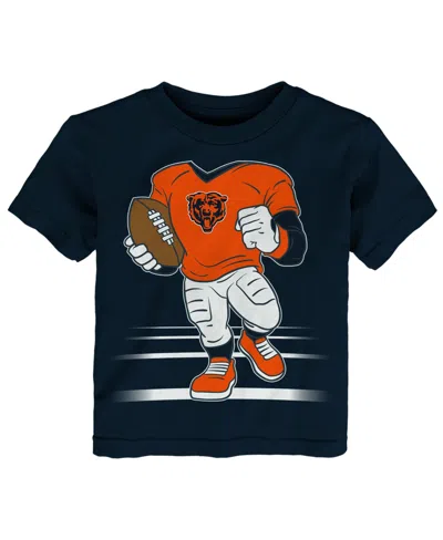 Outerstuff Babies' Toddler Navy Chicago Bears Game Fit T-shirt In Blue