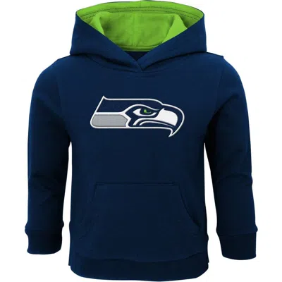 Outerstuff Kids'  Toddler Navy Seattle Seahawks Prime Pullover Hoodie In Blue