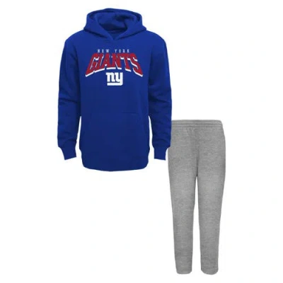 Outerstuff Kids'  Toddler  New York Giants Dynamic Duo Fleece Pullover Hoodie & Sweatpants Set In Multi