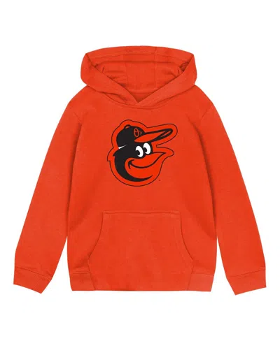 Outerstuff Babies' Toddler Orange Baltimore Orioles Primary Logo Fleece Pullover Hoodie